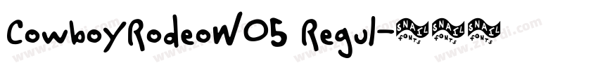 CowboyRodeoW05 Regul字体转换